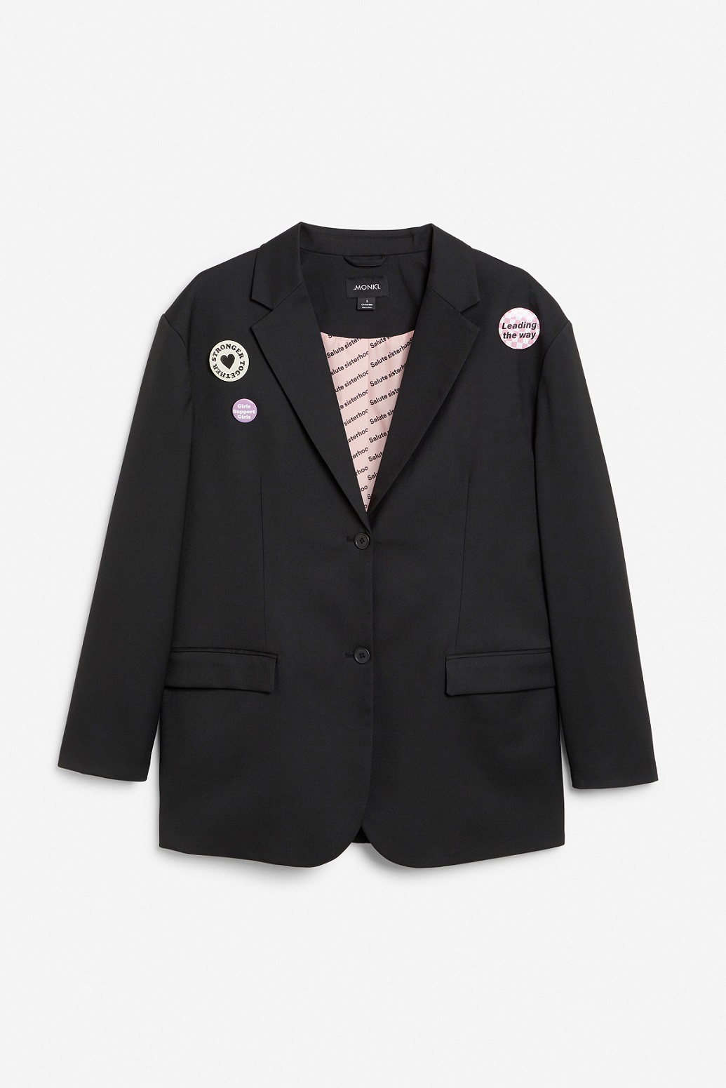 MONKI 黑色限定徽章宽松西装外套 RMB300.jpg