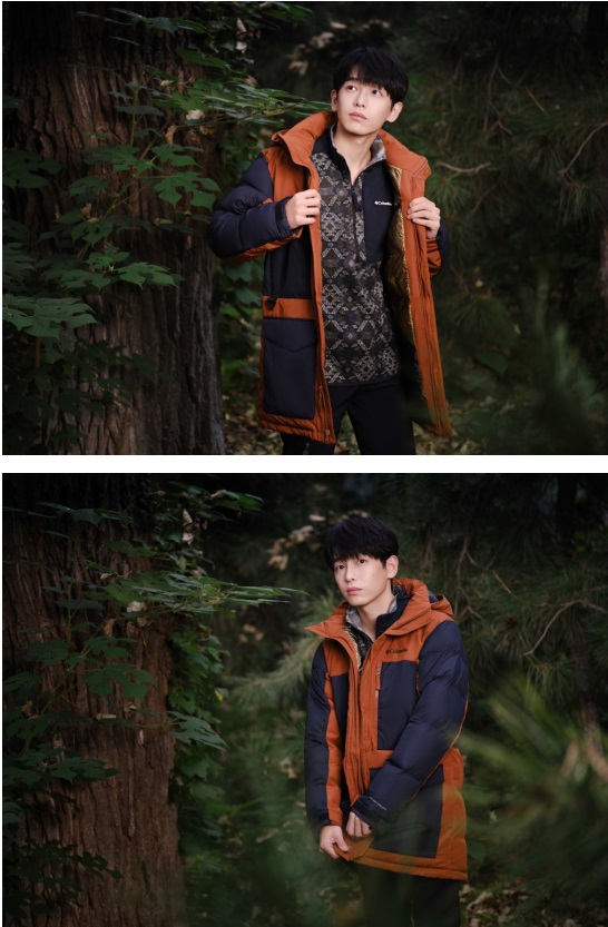 12 Columbia品牌大使彭昱畅演绎2021连帽金点热能羽绒服 货号：WE5559242.jpg