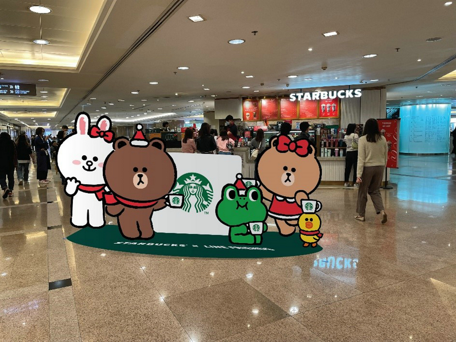 6. STARBUCKS® X LINE FRIENDS 全亚洲唯一LINE FRIENDS主题星巴克店铺——香港尖沙咀港威商场分店.jpg