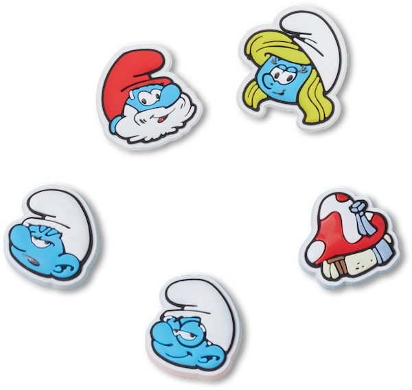 Crocs x Smurfs合作系列 蓝精灵鞋花五件套.png